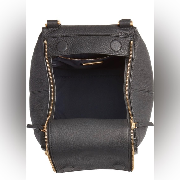 GUC Tory Burch Half Moon Satchel Claret / Burgundy - Picture 4 of 12